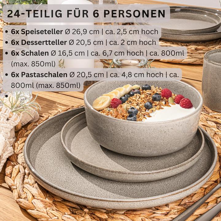 Actual product image Sänger Geschirr Cairo Clay (24 Piece)