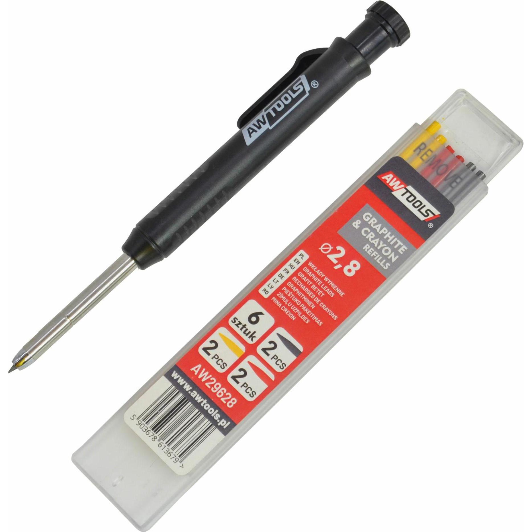 Awtools, Bleistift, OŁÓWEK AUTOMATYCZNY + WKŁADY 6szt. (6 x)