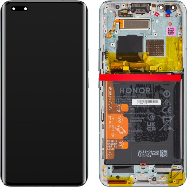 Honor Display Unit für Magic5 Pro, mit Akku, Meadow Grün (Display, Honor Magic5 Pro)