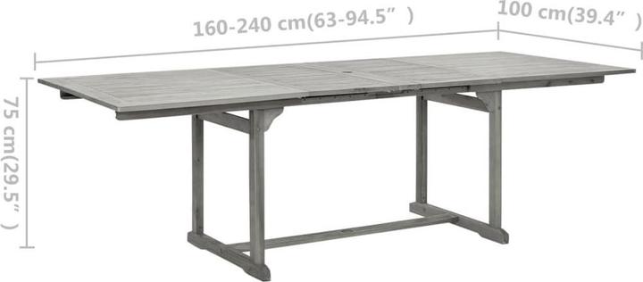 Produktbild vidaXL Gartentisch