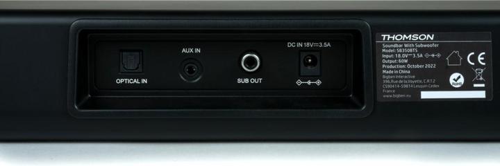 Image du produit Thomson Barre de son Sub 2.1 Bt (350 W, Canal 2.1)