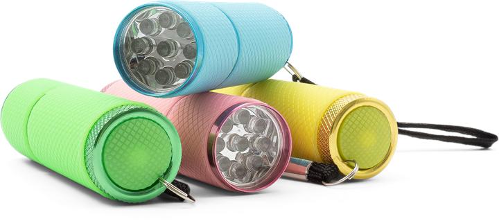 Actual product image Werkstein Mini aluminium LED torch - Assorted (set of 4) (10 cm, 45 lm)