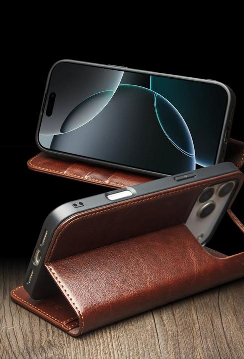 Actual product image QiAlino Hülle Flip Classic Wallet (Apple iPhone 17)