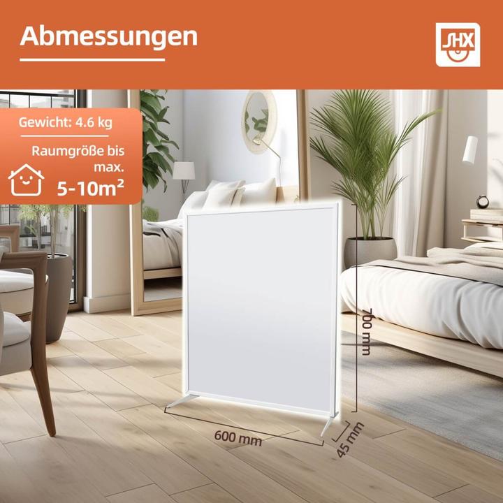 Produktbild SHE SHX SHXPIRP500 Infrarot-Heizpaneel WIFI mit App-Steuerung, 500 Watt Räume 5-10m², Wand- und Deckenmo (500 W)