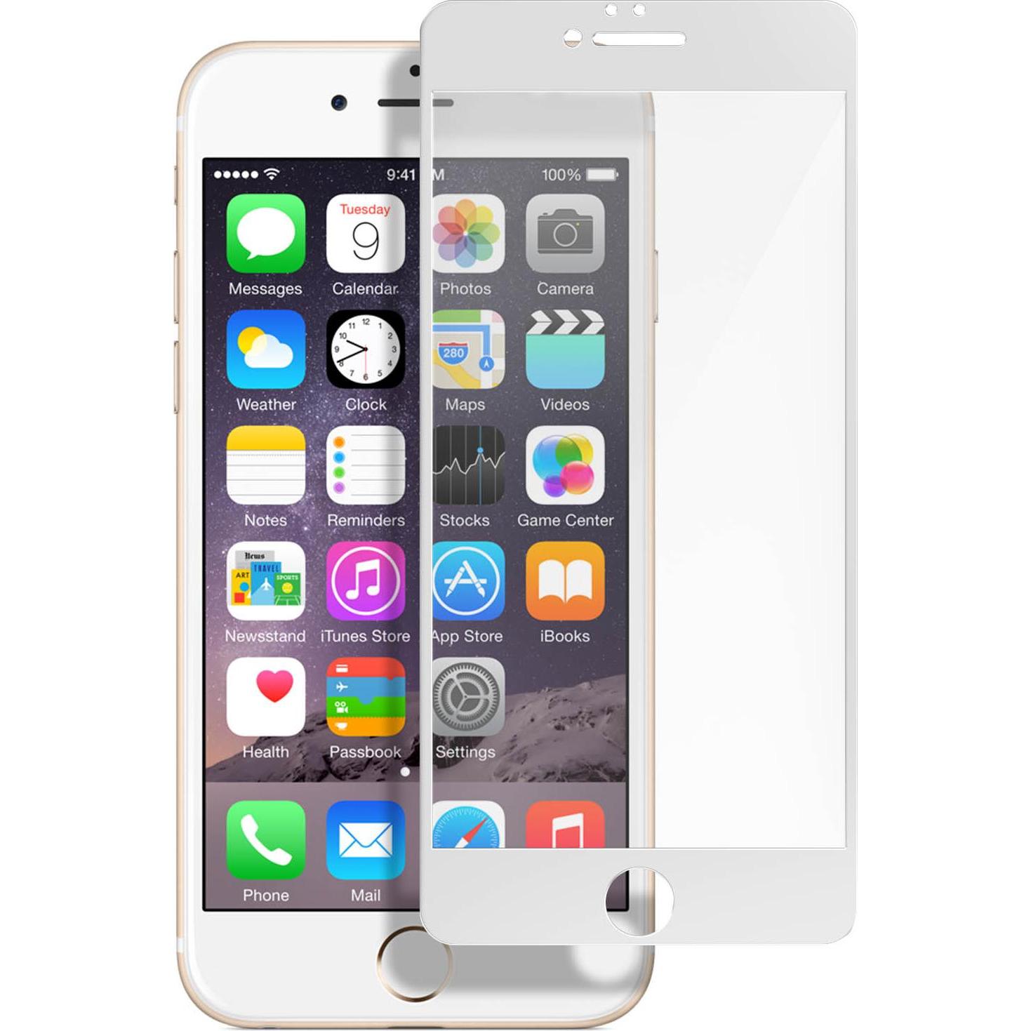 Avizar Displayschutzfolie, Case friendly Schutz (1 Stück, Apple iPhone 6s Plus), Smartphone Schutzfolie, Weiss