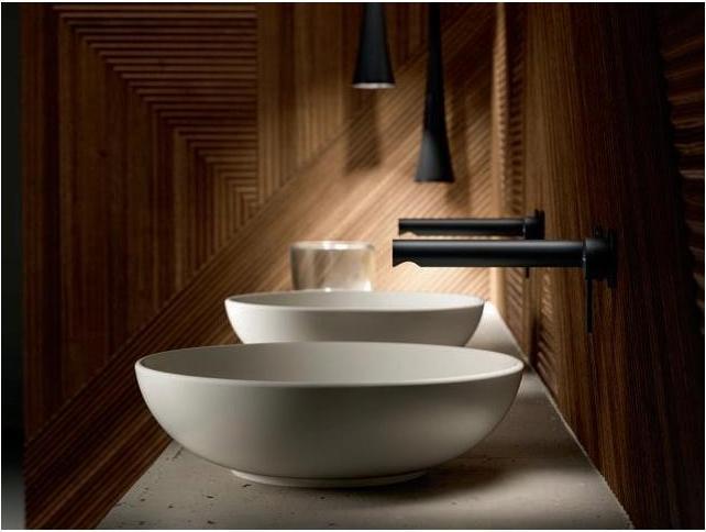 Immagine prodotto Villeroy & Boch V&B Lavabo da appoggio LOOP & FRIENDS con ÜL d= 420mm mandorla C+ (Lavandino montato in alto, 42 cm, 42 cm)