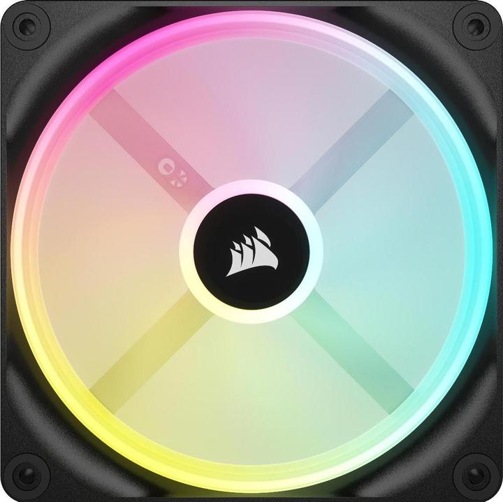 Corsair iCUE LINK QX140 RGB 140 mm PWM fan (black, starter kit) (140 mm, 2 x)