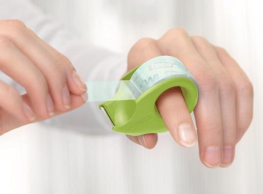 Produktbild tesa tesafilm® Eco & Crystal, 10m x 19mm, 16 Rollen mit Mini-Abroller im Thekendisplay