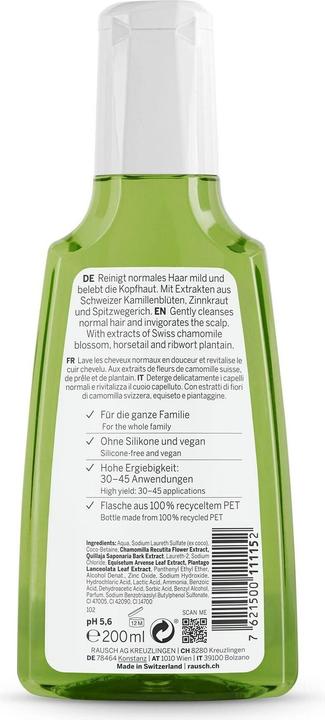 Actual product image Rausch Care Shampoo with Swiss Herbs (200 ml, Liquid shampoo)