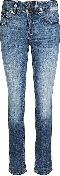 Actual product image G-Star Midge Zip Mid Straight Jeans medium indigo aged (W29/L32)