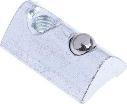 RS PRO Roll-in T-slot Nut, slot 6, M4