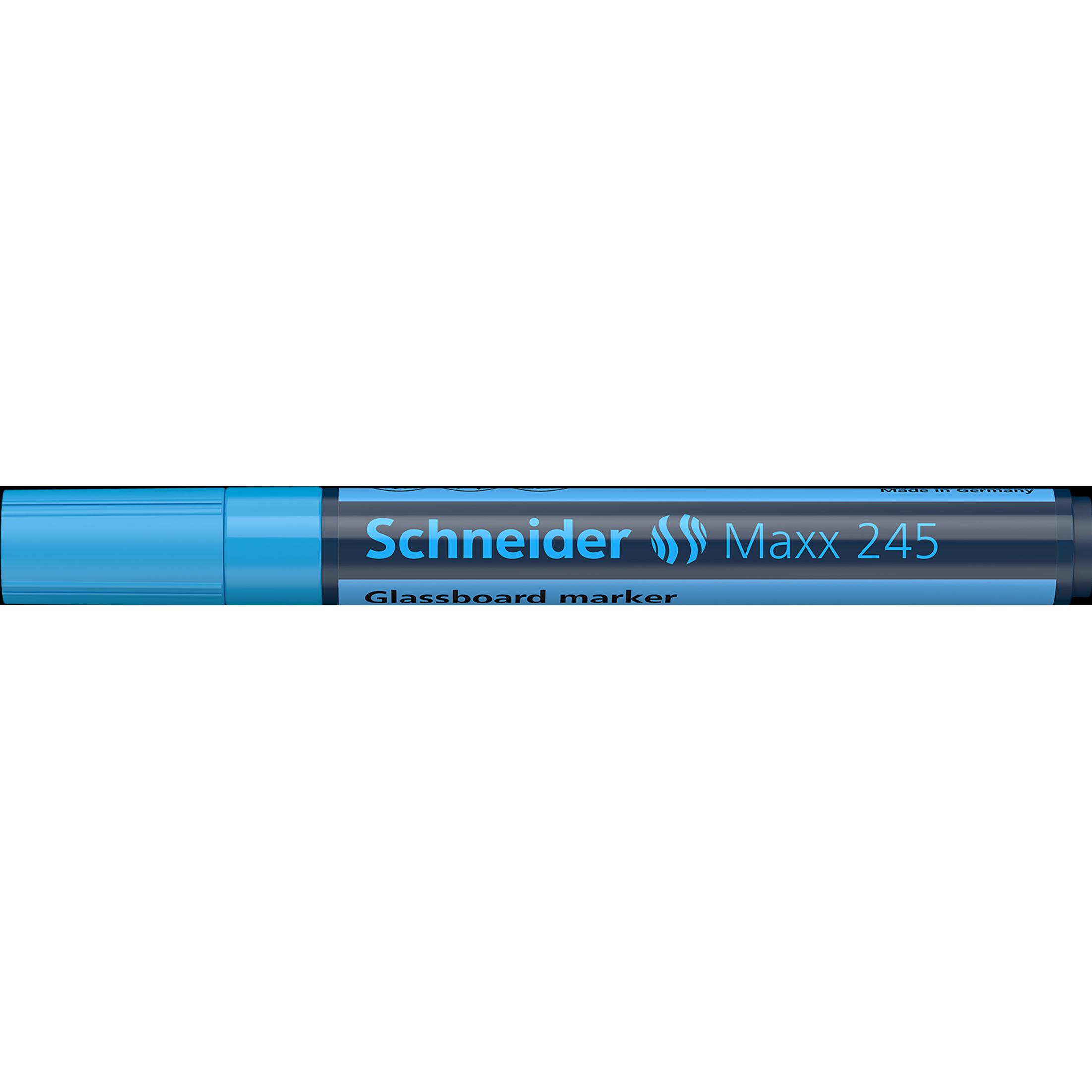 Schneider, Marker, Glasboard-Marker MAXX 245 blau, Strichstärke: 2 – 3 mm (Blau, 1 mm, 1 x)