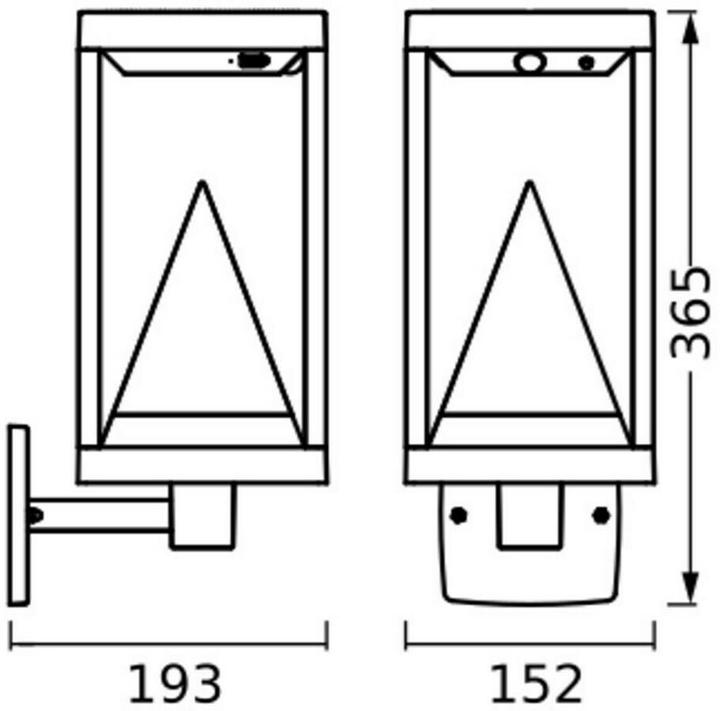 Produktbild Osram Smart+ Solar Alps Wall Multicolor RGB + W (400 lm, IP44)