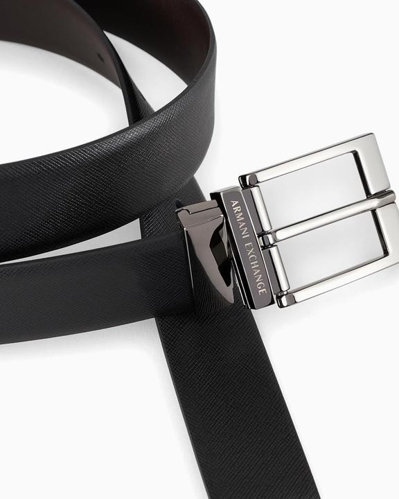 Actual product image Armani Exchange Leather Belt with Buckle