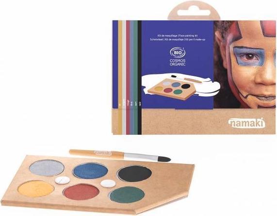 Kit Maquillage Visage Arc-en-ciel Namaki - 6 Couleurs (rouge, Rose, Jaune, Bleu, Blanc, Noir) Pour Enfants, Fête, Carnaval