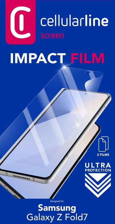 Actual product image Cellularline IMPACT FILM - Galaxy Z Fold7 (2 pcs., Samsung Galaxy Z Fold7)