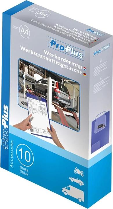 Productafbeelding ProPlus Auftragstasche A4 blau 10er Paket (A4)