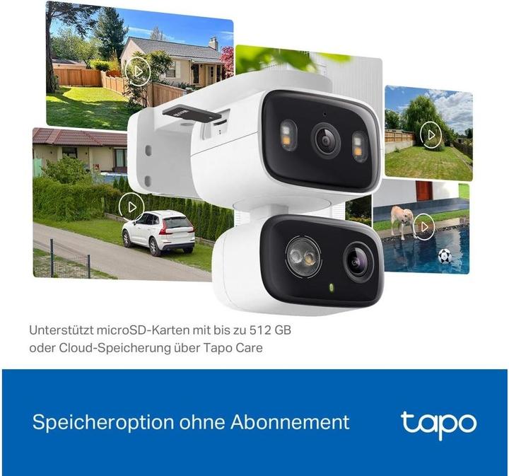 Produktbild TP-Link Netzwerkkamera Tapo C246D 2K QHD, 2.4 GHz, 360° (2304 x 1296 Pixels)