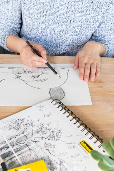 Actual product image Idena Pencils 12s for sketching FSC100% (B, H, 2H, 5B, 4h, 6B, 2B, 4B, 3H, 3B, 5H, HB, 12 x)