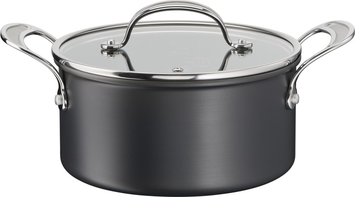 Produktbild Tefal Jamie Oliver Cook's Classics HA Topf, 24 cm/5,2 L, schwarz (24 cm, Kochtopf)