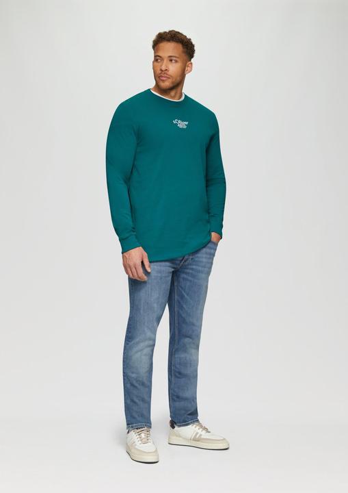 Produktbild S.Oliver T-Shirt Langarm-Shirt mit Logo-Stickerei (XXL)