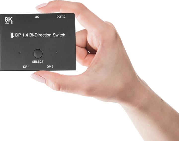 Immagine prodotto Good Connections Switch / Switcher DisplayPort 1.4, 2 vie, bidirezionale, 8K @30Hz