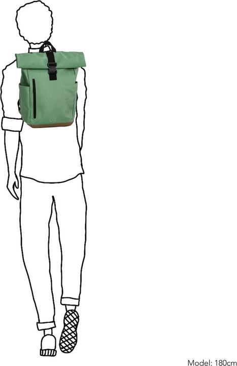 Actual product image Daniel Ray Griffith Coated Canvas Rolltop Backpack (22 l)