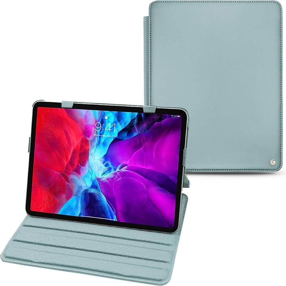 Noreve Lederschutzhülle horizontal (iPad Pro 12.9 2020 (4. Gen)), Tablet Hülle, Blau