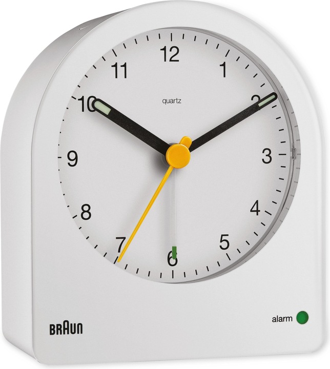 Actual product image Braun BC22 W Quartz alarm clock