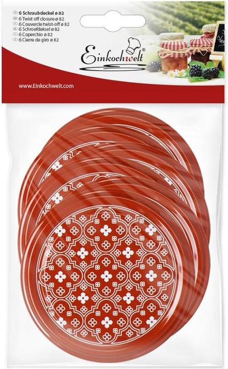 Produktbild Dosen-Zentrale Twist-off Deckel 'Blumen' (6 Stk., 1.15 l)