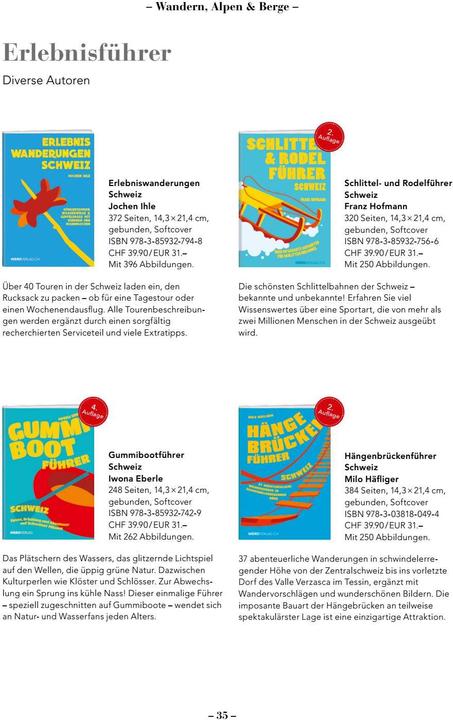 Produktbild Gummibootführer Schweiz (Deutsch, Iwona Eberle, 2015)