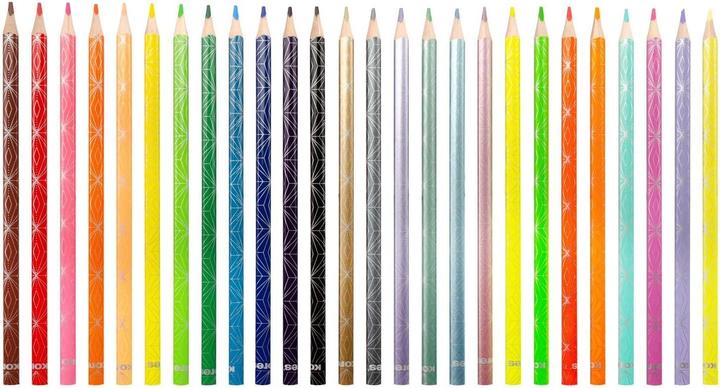 Produktbild Kores Dreikant-Buntstifte ""Kolores Style"", 26er Kartonetui Minenstärke: 3 mm, sortiert in 12 Standardfar (26x)