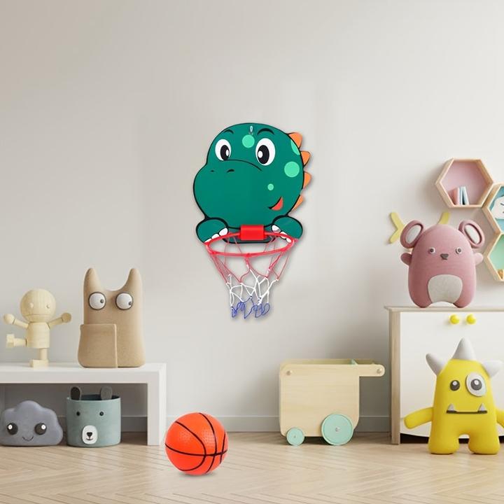 Image du produit Activity Board Mini panier de basket-ball avec lion, dinosaure, éléphant et animaux de la jungle - Joyeux