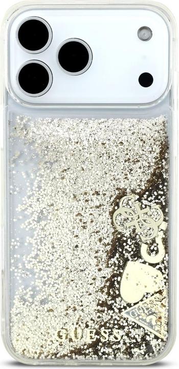 Produktbild Guess - Liquid Glitter Charms (GUHCP17XGLHFLGO) - iPhone 17 Pro Max - Gold (Apple iPhone 17 Pro Max)
