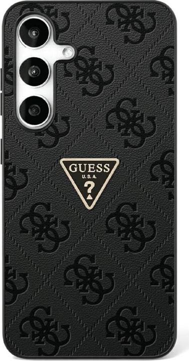 Image du produit Guess Hot Stamp 4G Pattern Triangle Metal Logo case for Samsung Galaxy S25 - black (Samsung Galaxy S25)