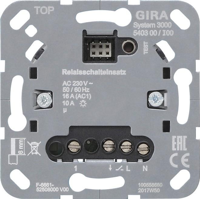 Gira System 3000 Relay 540300 Switch insert