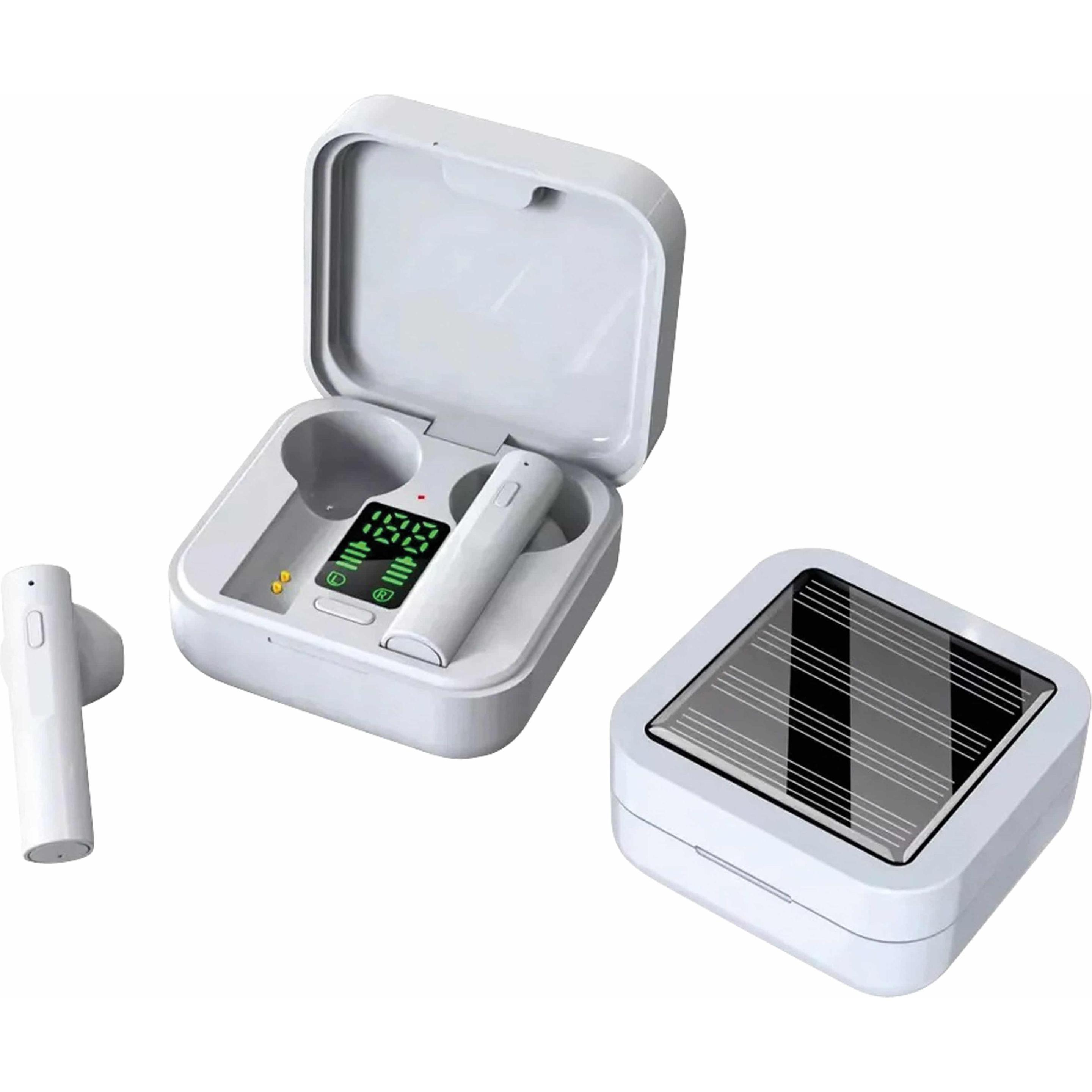 Thumbnail - Denver TWS-62 TW BT Earbuds m. Solarpanel weiá (6 h, Kabellos), Kopfhörer, Weiss