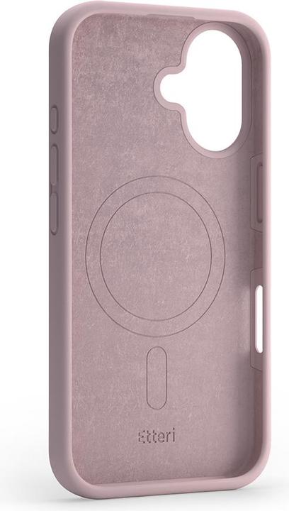 Actual product image Etteri Silicone Mag case for iPhone 16 6,1" light pink (Apple iPhone 16)