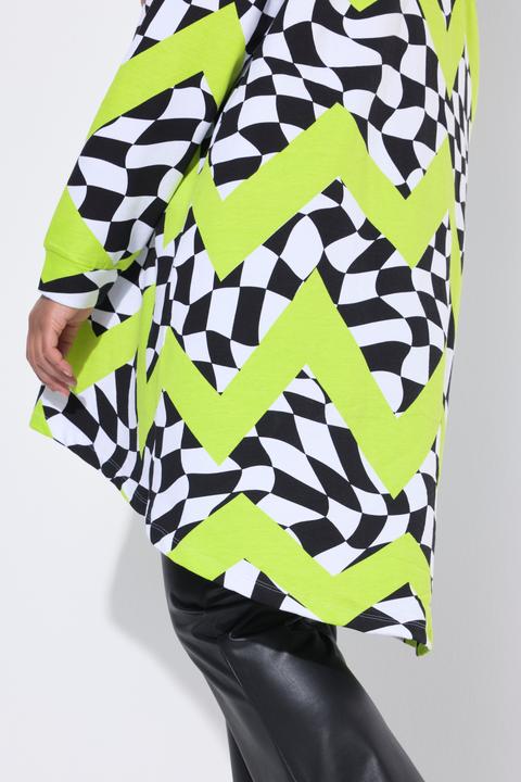 Immagine prodotto Angel of Style Maglia dal taglio oversize con scacchi e cappuccio (50, 52)
