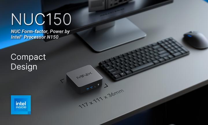 Produktbild Minix NUC 150 (Intel N150, 16 GB, 0.51 TB)