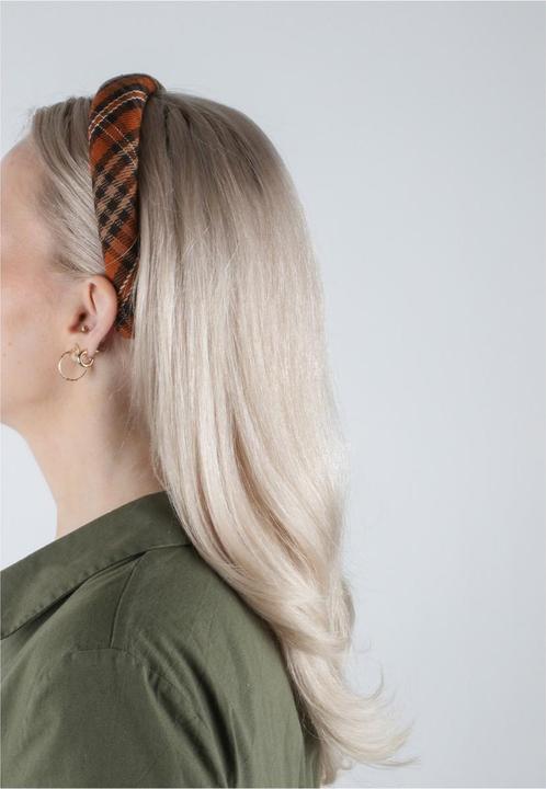 Image du produit Trisa Cheveux - English Check Hairband & Scrunchie, orange