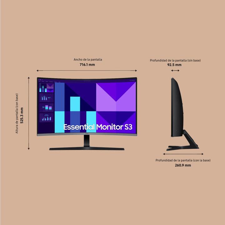 Image du produit Samsung 32"1500R FHD 1920X1080 100HZ VA 4MS (1920 x 1080 pixels, 32")