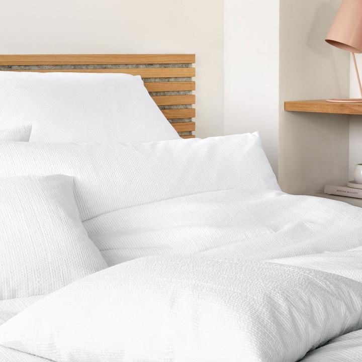 Image du produit Elegante Web-Seersucker Bettwäsche Stockholm (Set de linge de lit, 155x220 cm + 80x80 cm)