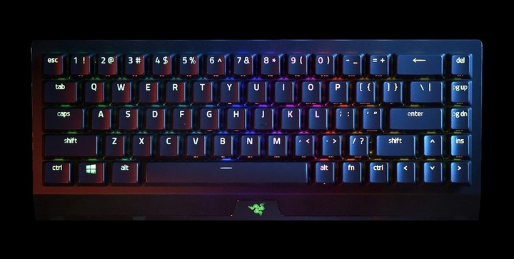 Actual product image Razer BlackWidow V3 Mini HyperSpeed (DE, Wireless, Cable)