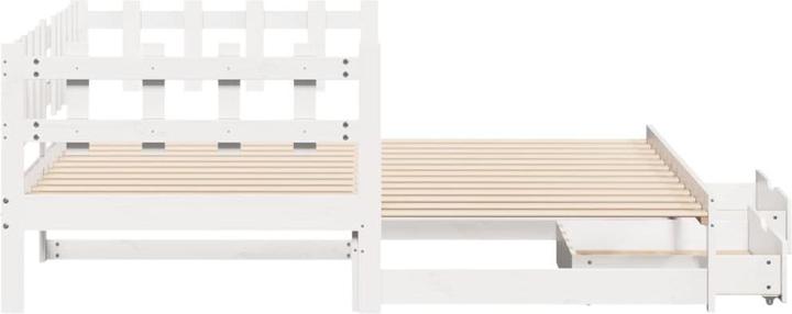 Produktbild vidaXL Tagesbett Ausziehbar mit Schubladen
