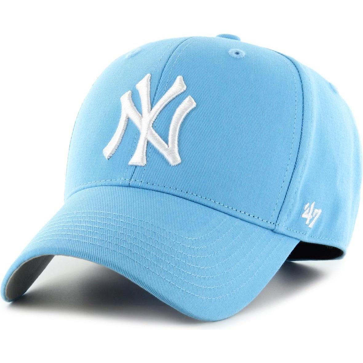 47 Brand, Jungen, Cap, Relaxed-Fit Kinder Cap - BASIC NY Yankees sky - Kid, Blau, (53, 55, 56, 52 C, 54 C)
