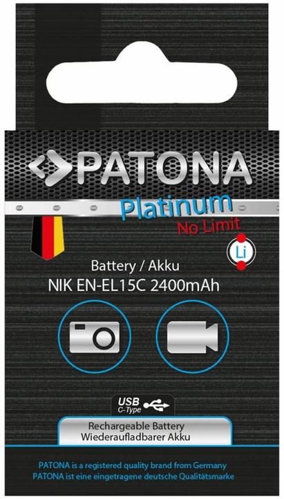 Produktbild Patona Platinum Akku Nikon ENEL15C USB-C (Akku)