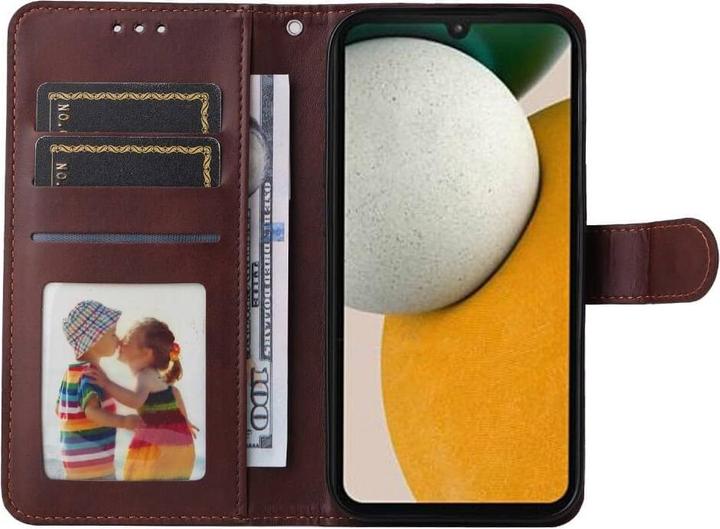 Produktbild Cover-Discount Galaxy A15 - Premium Handyhülle Etui braun (Samsung Galaxy A15)