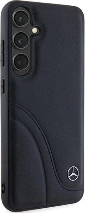 Produktbild Mercedes MEHCS23RBCSK S921 czarny/black hardcase Leather Curved Stitches (Samsung Galaxy S24)