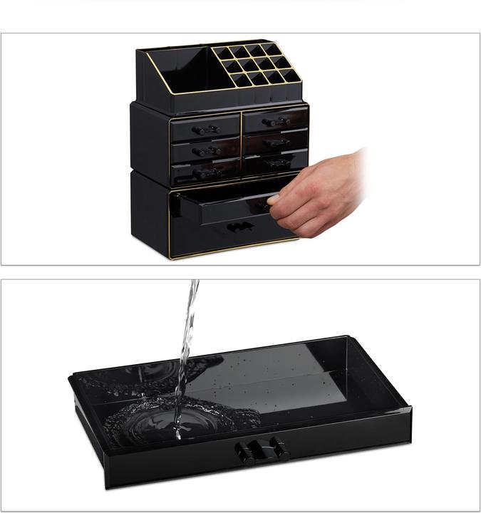 Actual product image Relaxdays Makeup Organizer with 8 Drawers